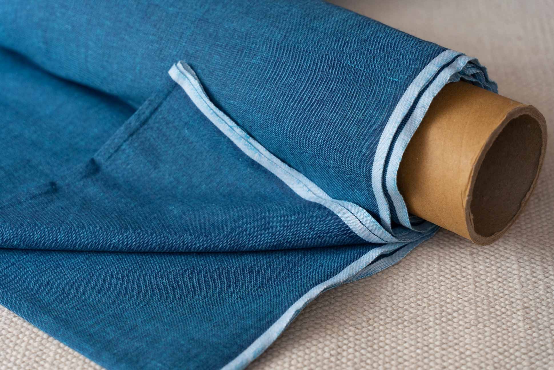 Moroccon Blue Khari Cotton Fabric