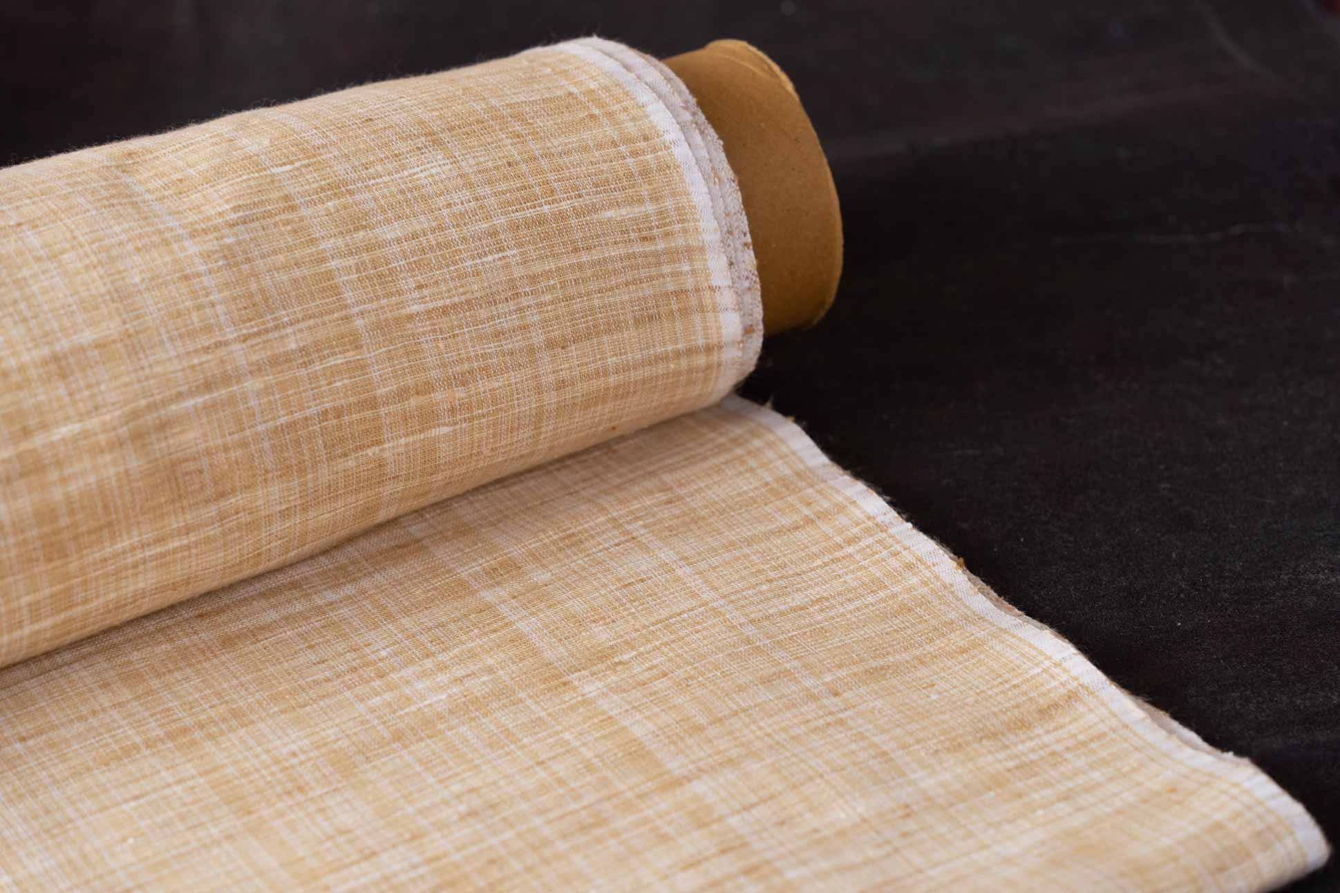 Warm Sand Khari Cotton Fabric(2.25 Mtr)