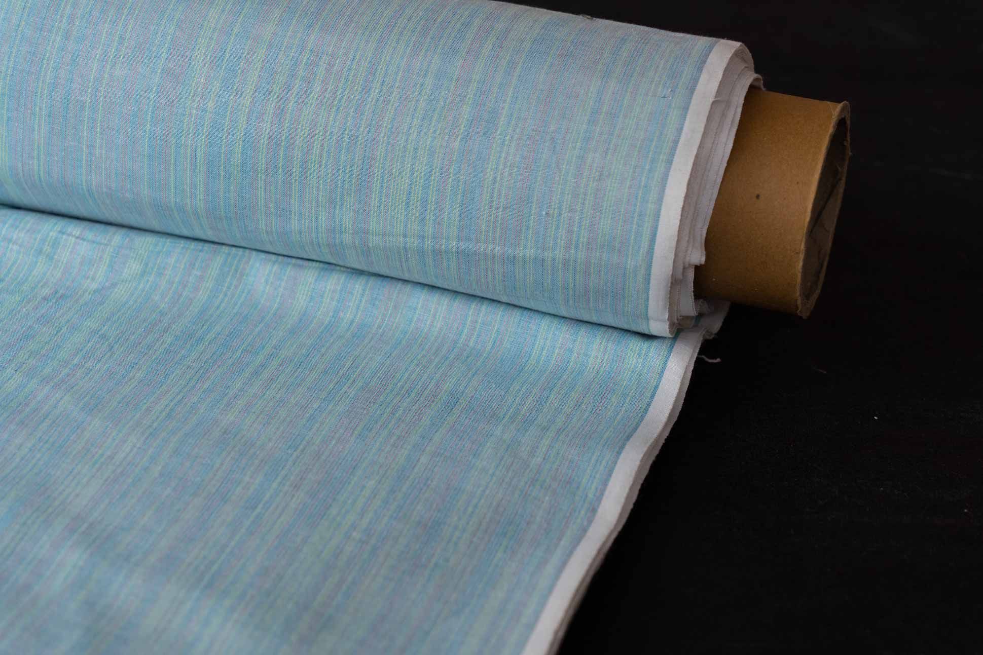 Aqua Splash Khari Cotton Blend Fabric(2.25 Mtr)