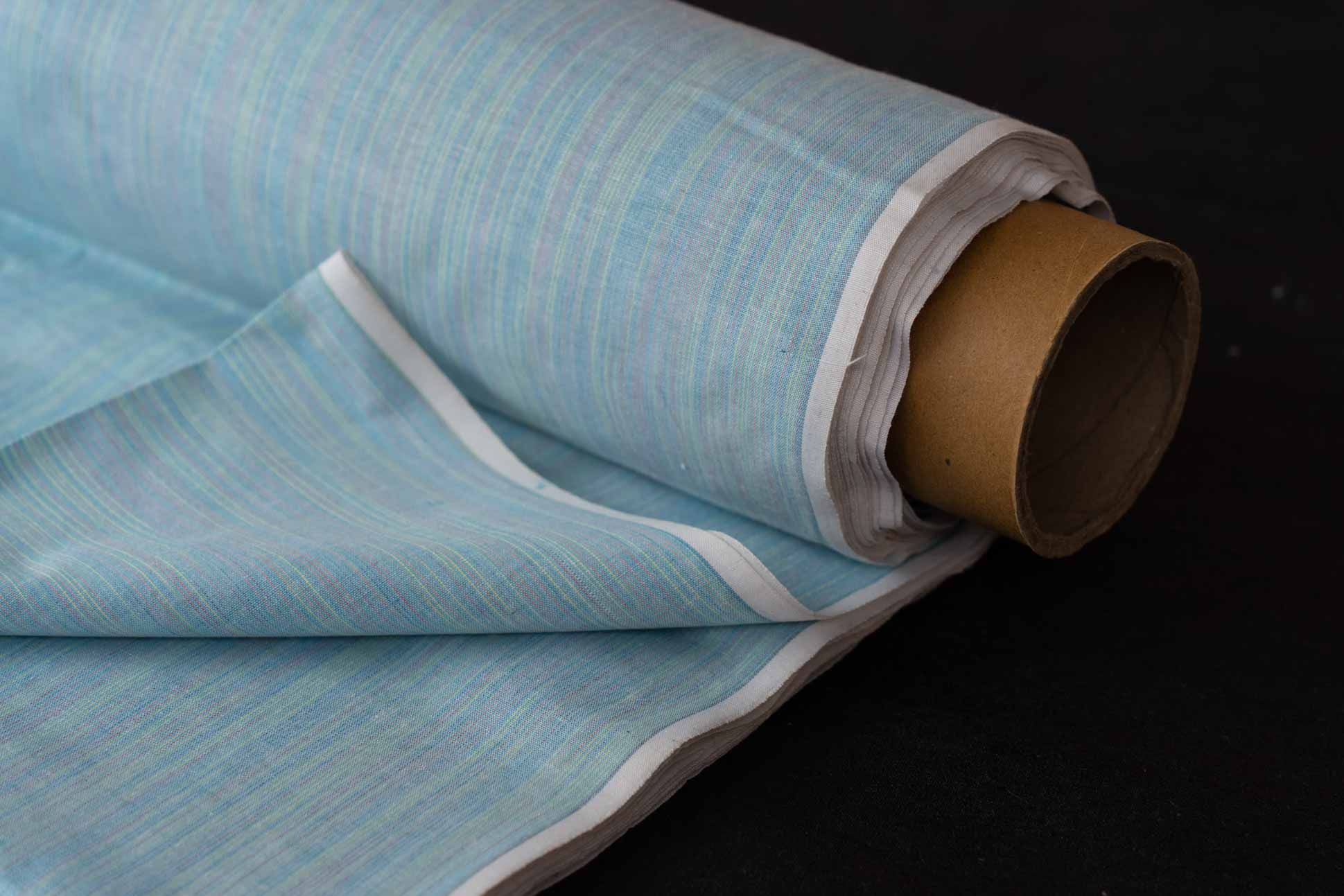 Aqua Splash Khari Cotton Blend Fabric