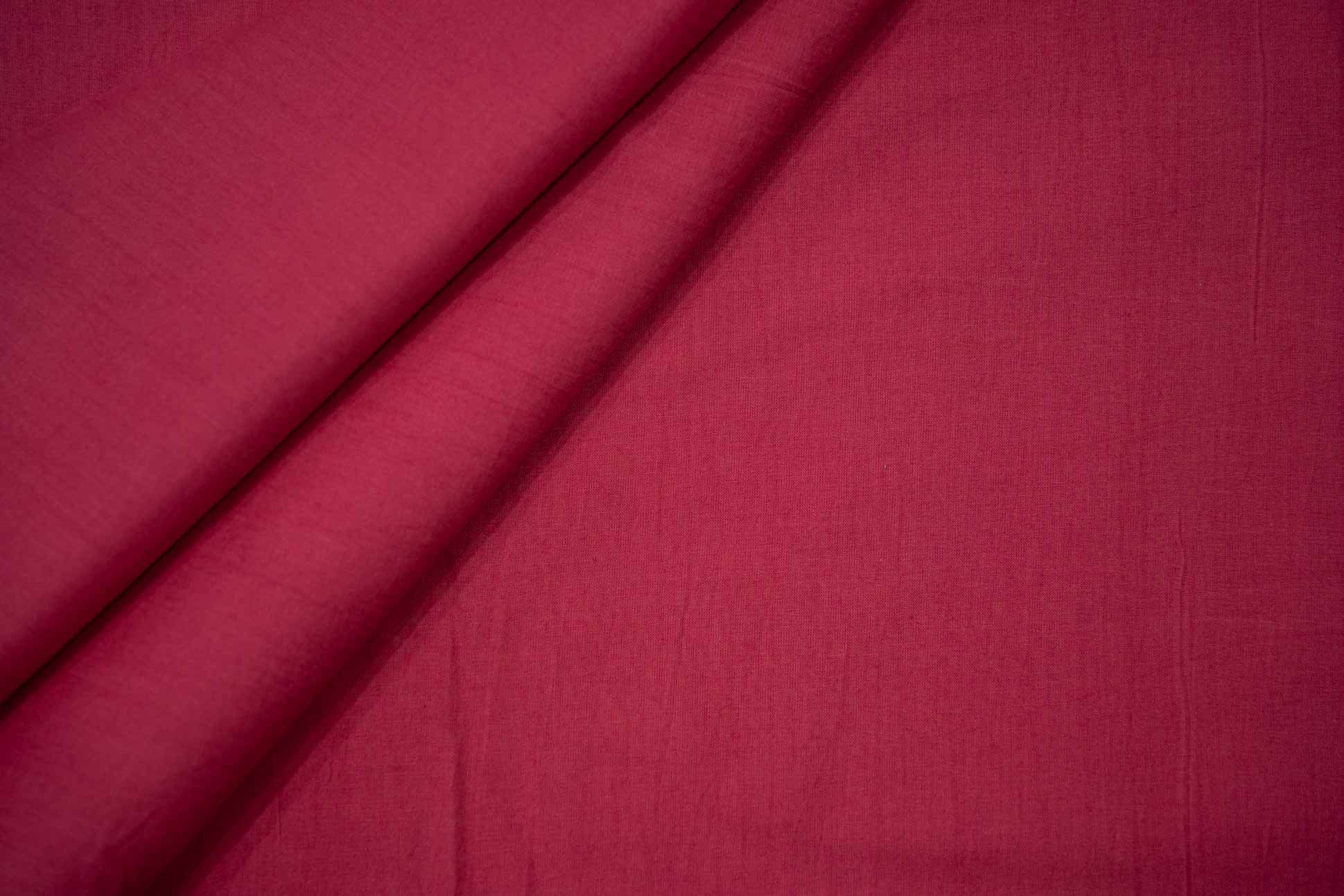 Claret Pink Organic Cotton Fabric