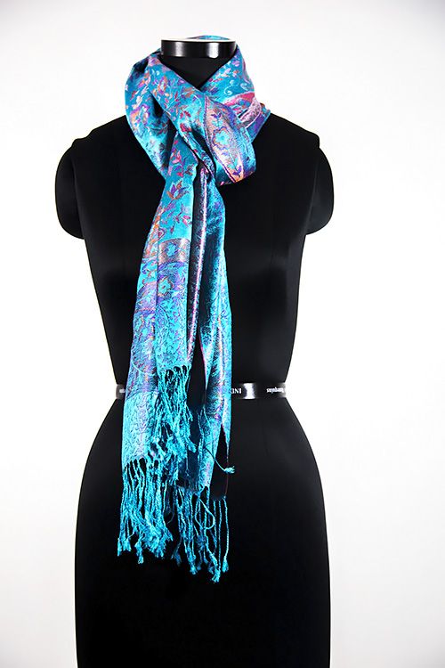 Blue Bay Silk Scarves For Women