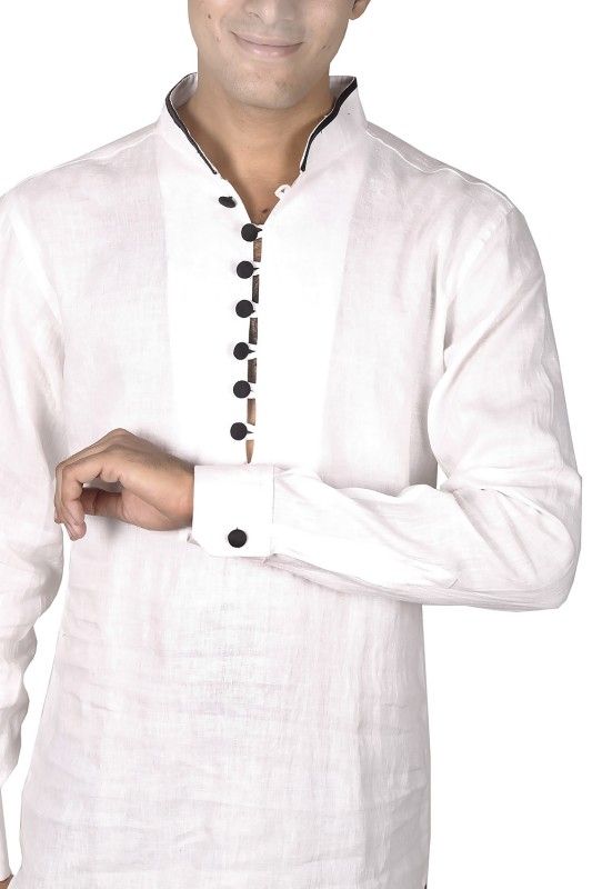 Indian Linen Nehru Collar Shirt