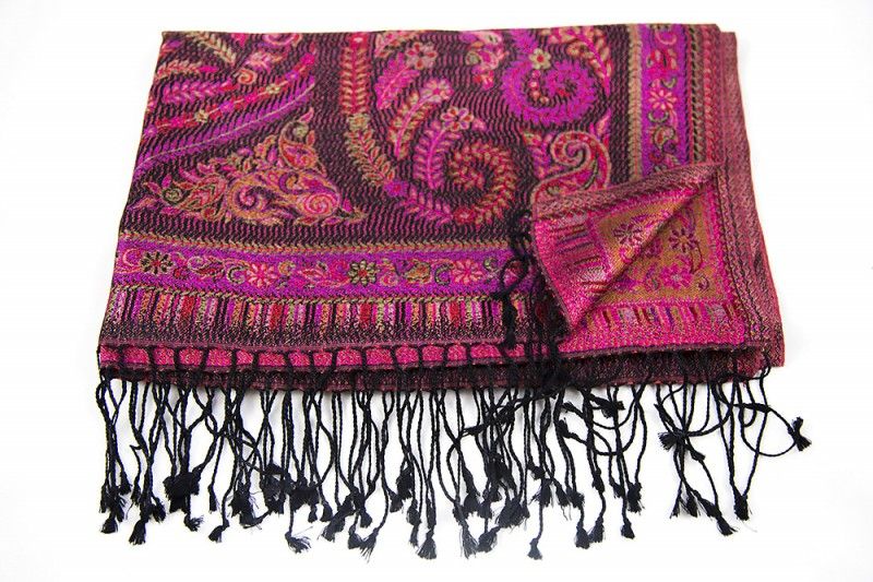 Pinkish Silk Scarves For Women