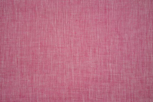 Aurora Pink European Linen Fabric