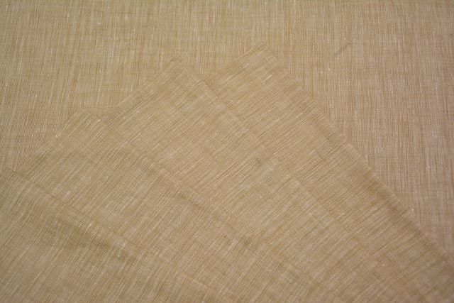 Peach Nougat European Linen Fabric