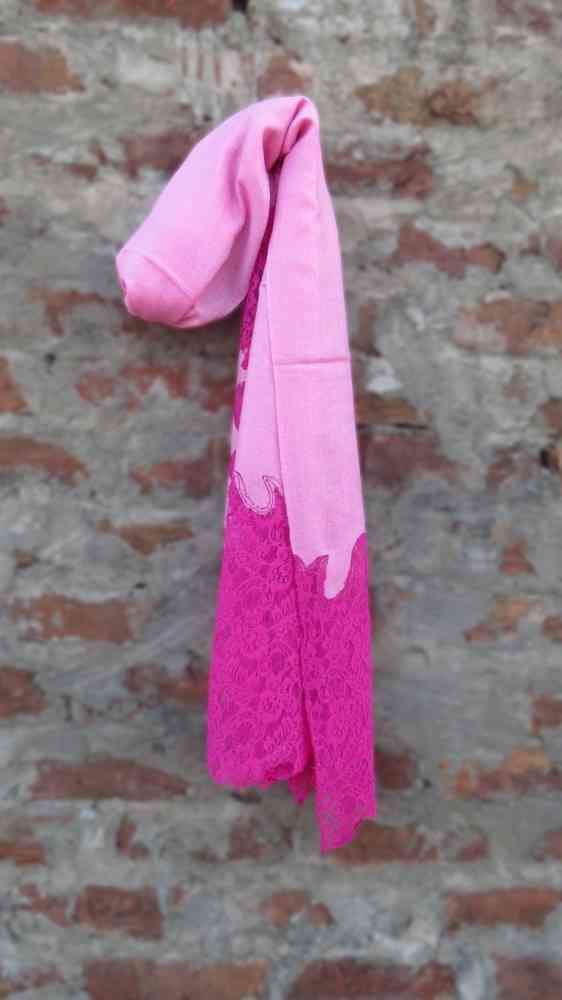 Bright Pink Cashmere Scarf Women