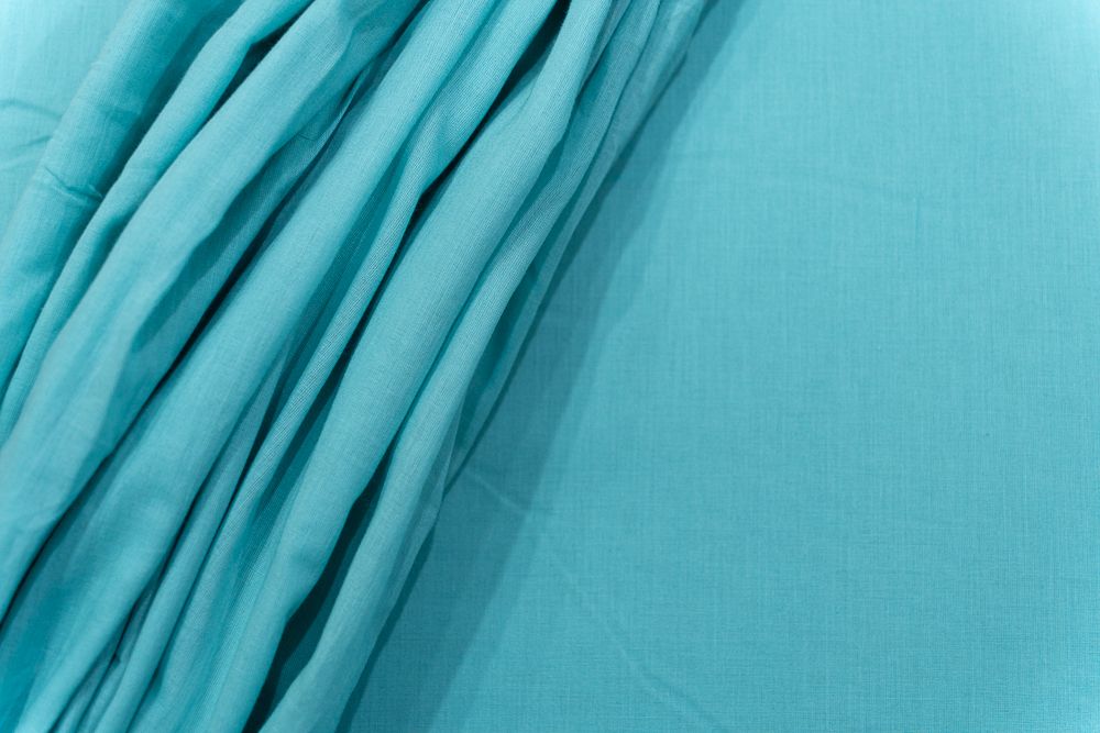 Marine Blue Cotton Mulmul/voile Fabric
