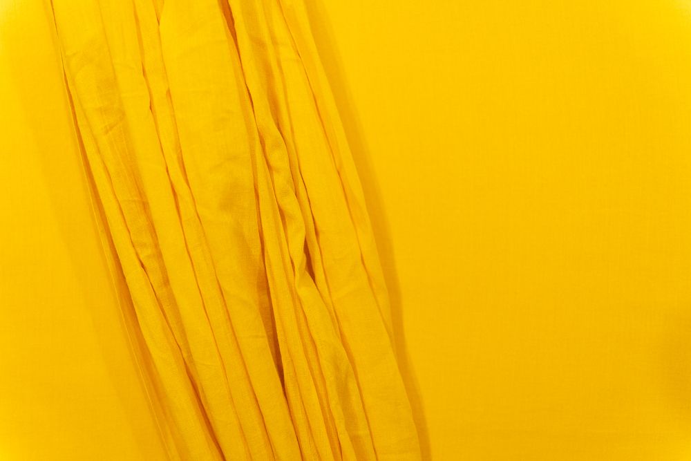 Chrome Yellow Mulmul Fabric