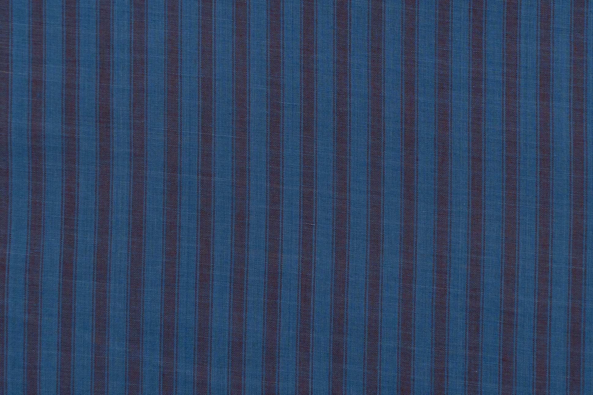 Azure Blue Handloom Khari Cotton Fabric