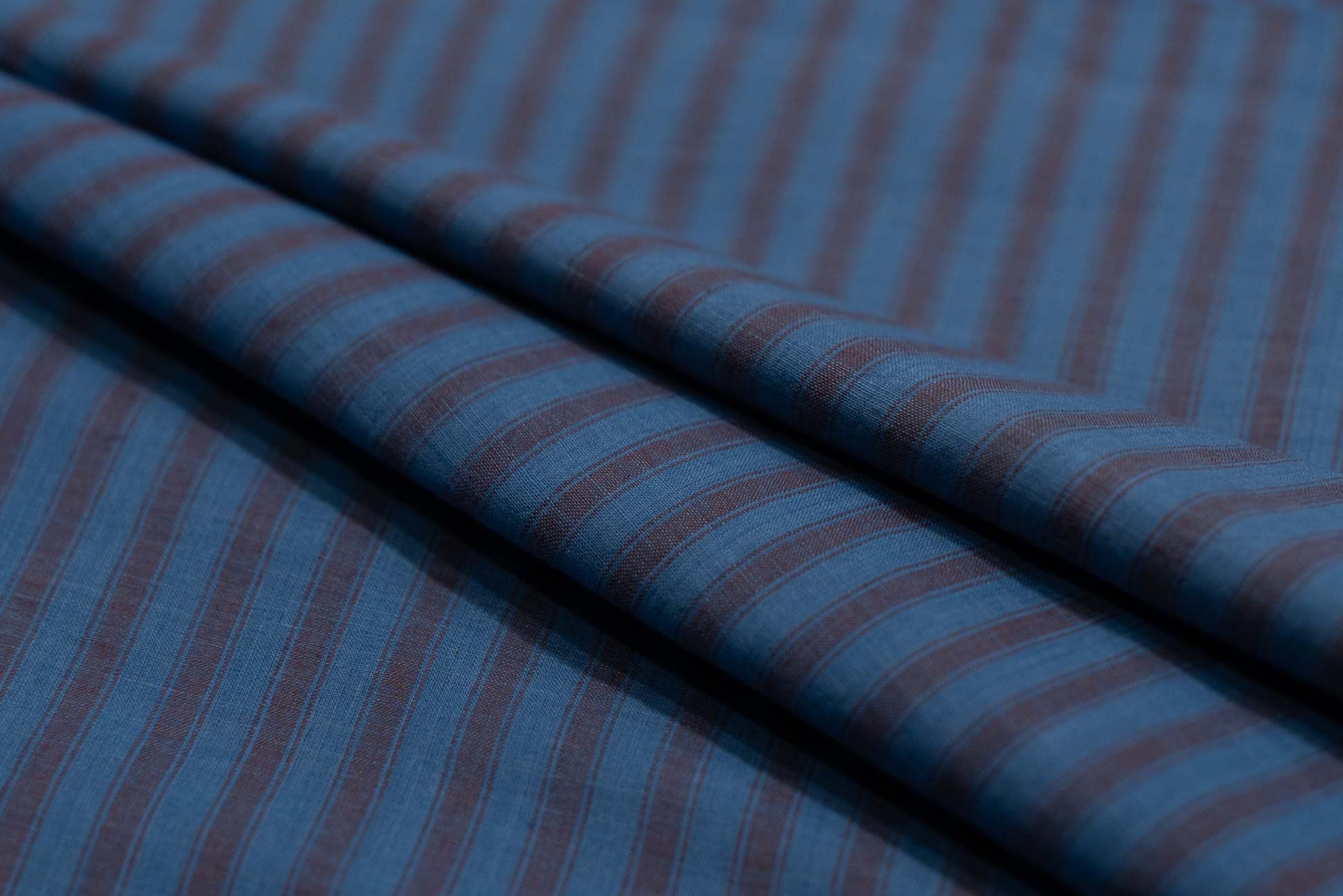 Azure Blue Handloom Khari Cotton Fabric