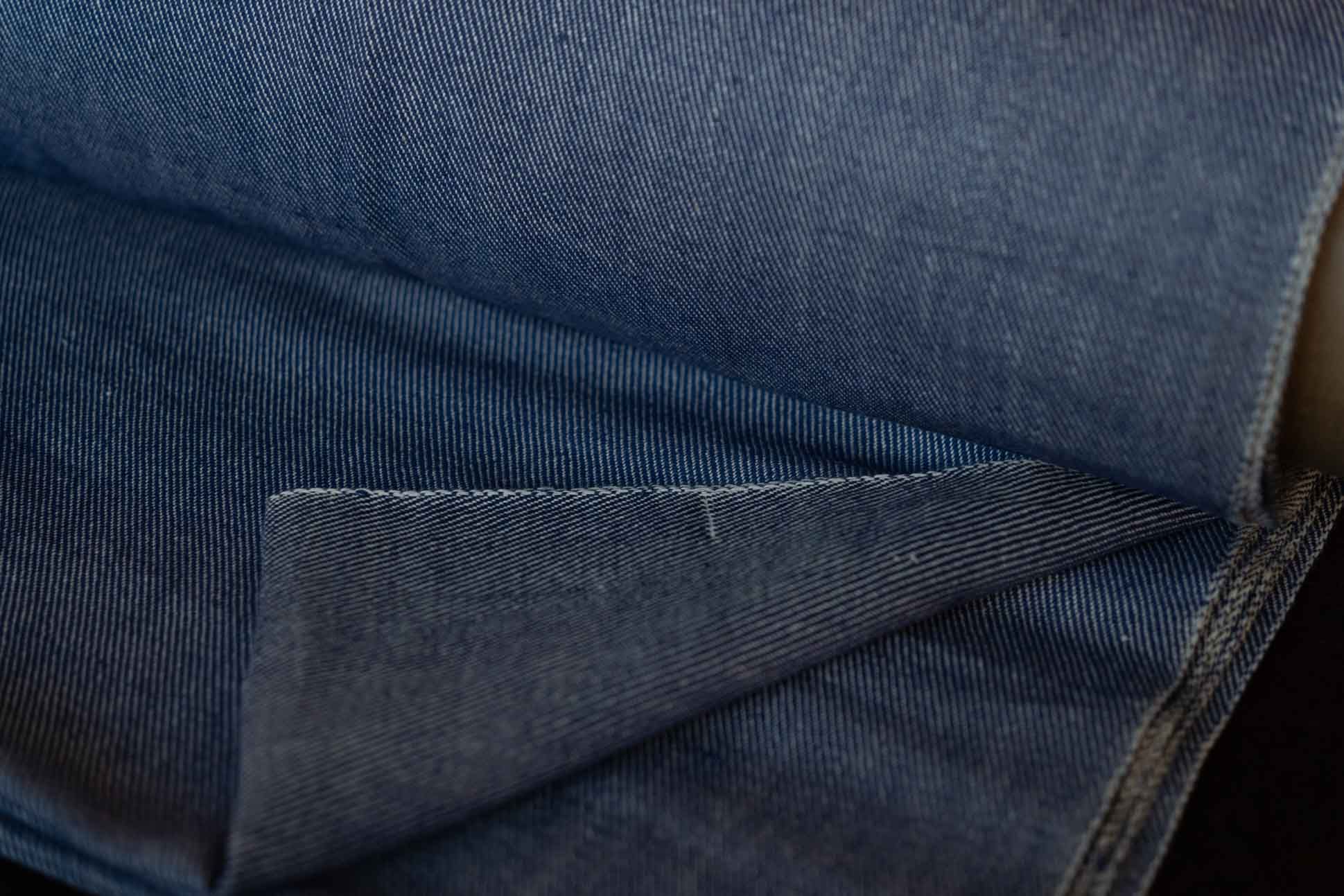 Handloom Blue Denim Fabric