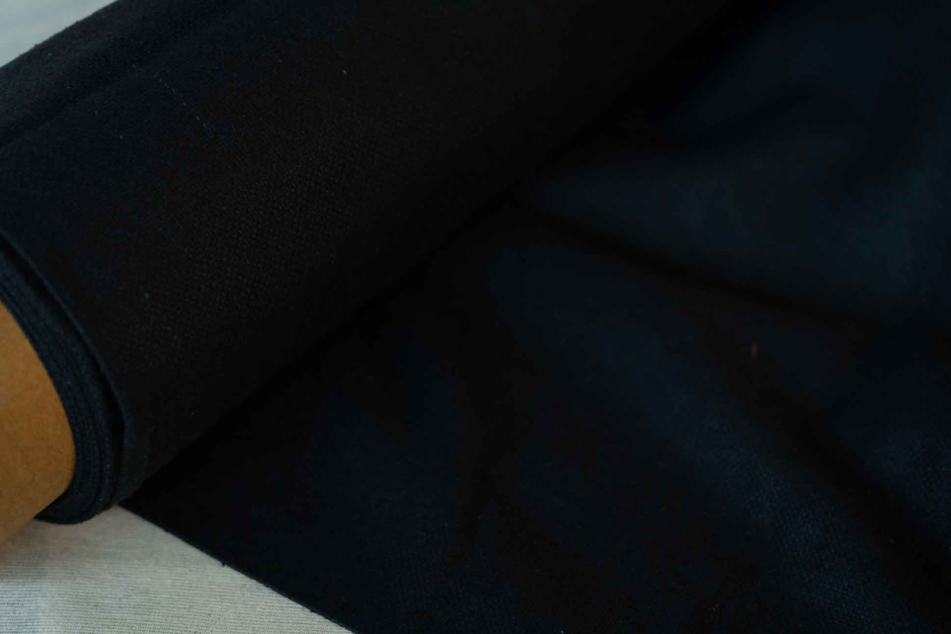 Black Color Handloom Matka Silk Fabric