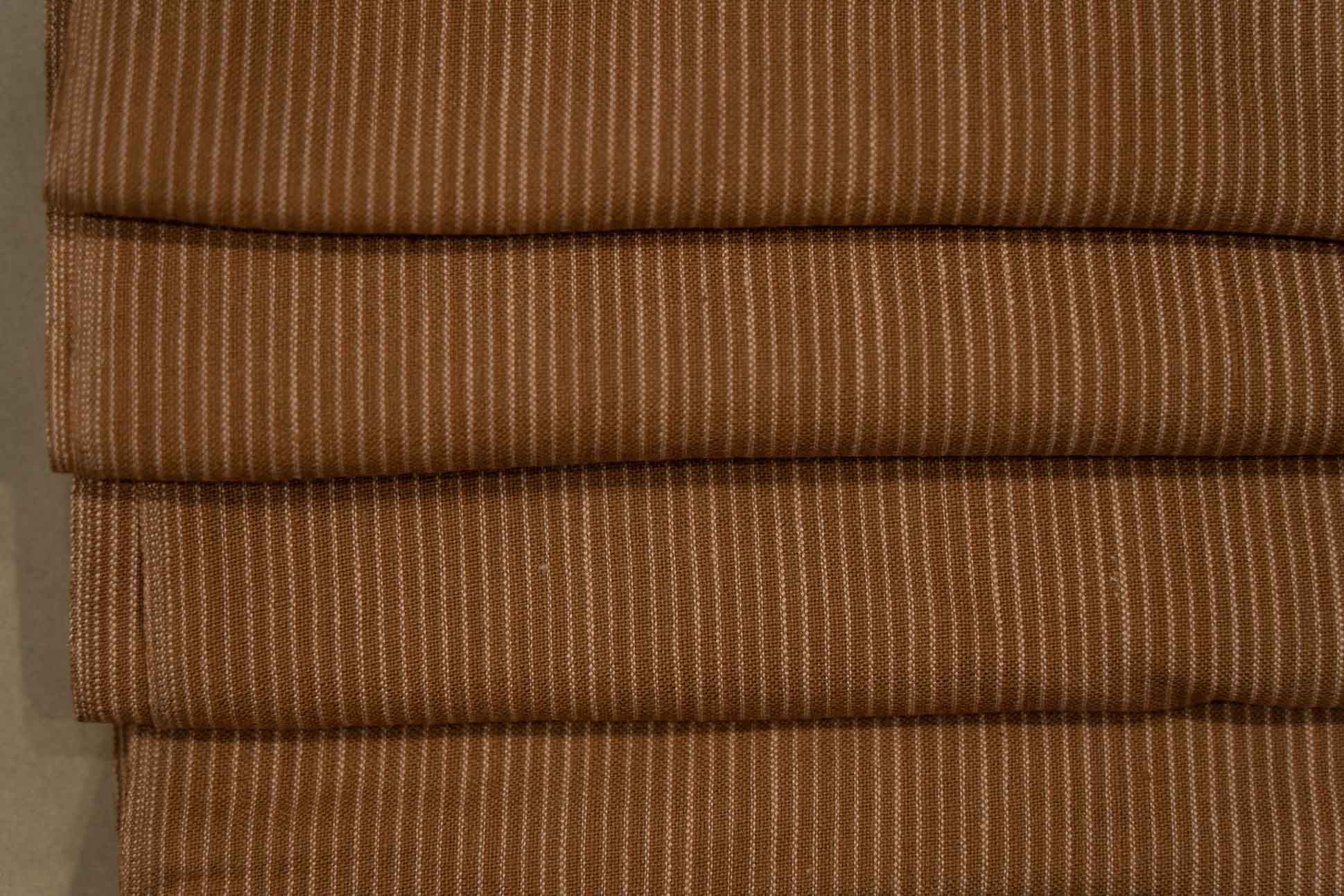 Soft Brown Handwoven Cotton Fabric