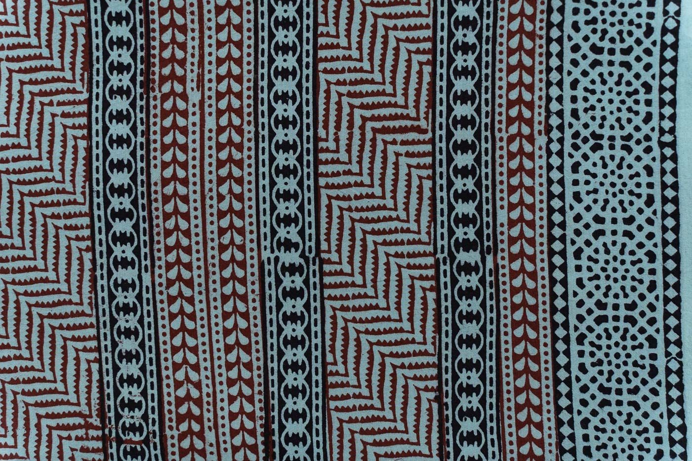 Blue Bagh Block Printed Cotton Fabric