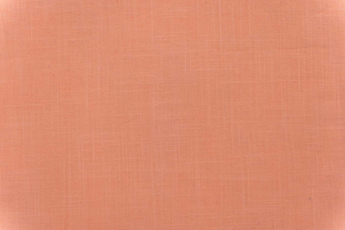 Desert Peach Slub Cotton Fabric
