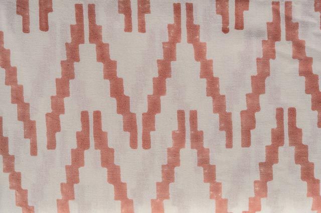 Pinkish Peach Cotton Upholstery Fabric