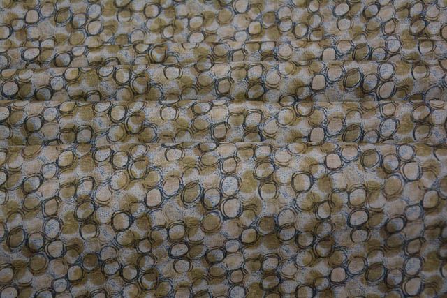 Circle Digital Print Irish Linen Fabric