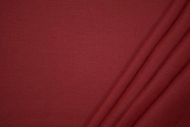Haute Red Irish Linen Fabric