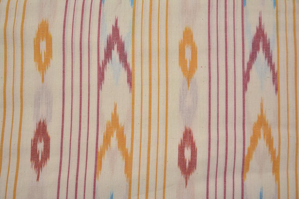 Geometrical Striped Ikat Fabric