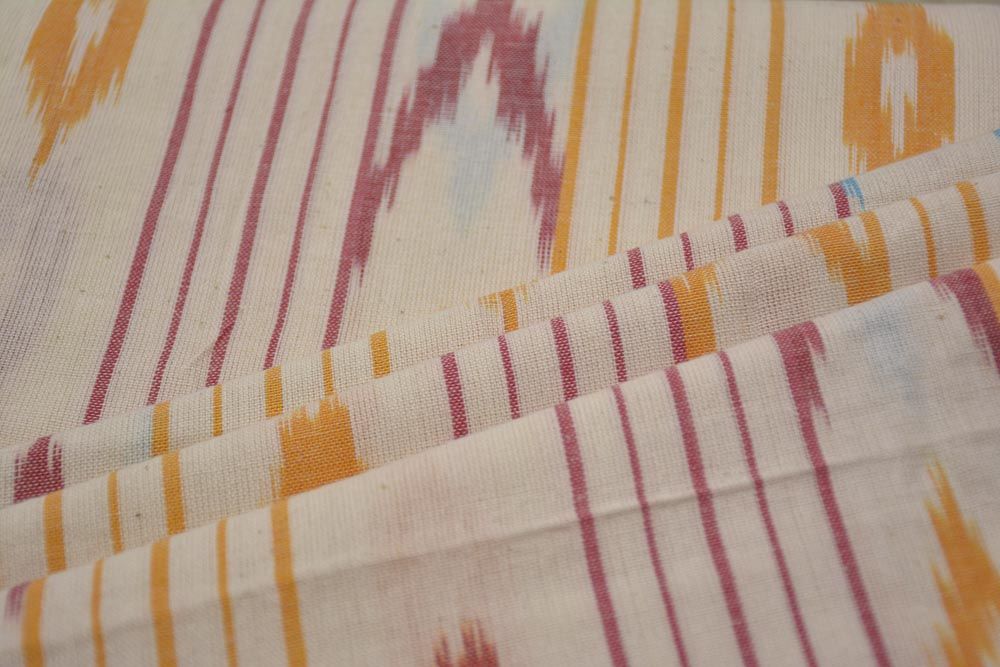 Geometrical Striped Ikat Fabric