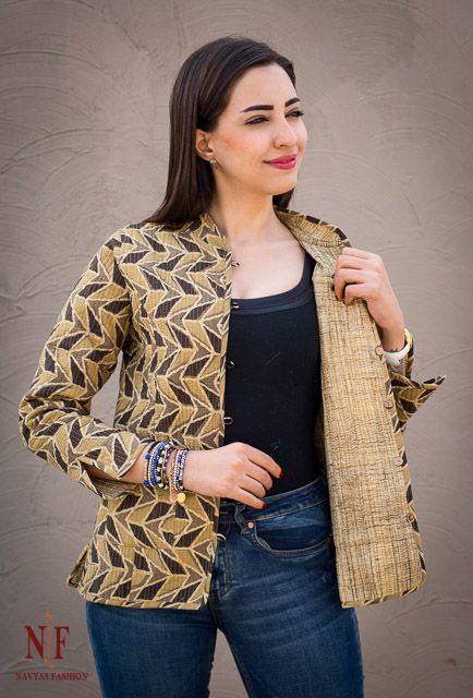Ajrakh Reversible Block Print Quilted Jackets