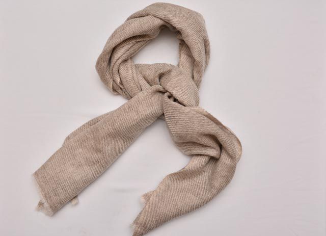 Natural Cashmere Wool Stole