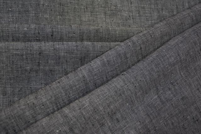 Greyish Black Linen Trouser Fabric