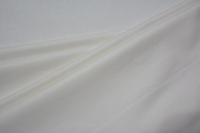Pure White Linen Trouser Fabric