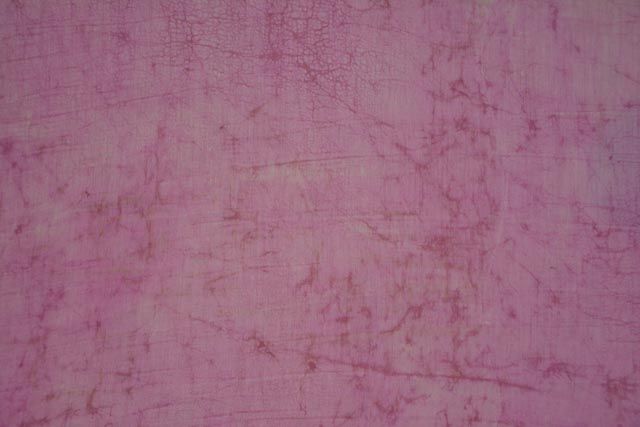 Pink Cotton Silk Web Block Print Fabric 
