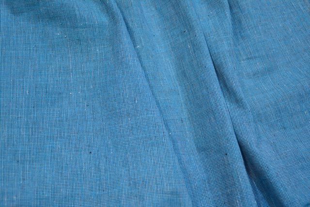 Sky Blue Handwoven Cotton Fabric