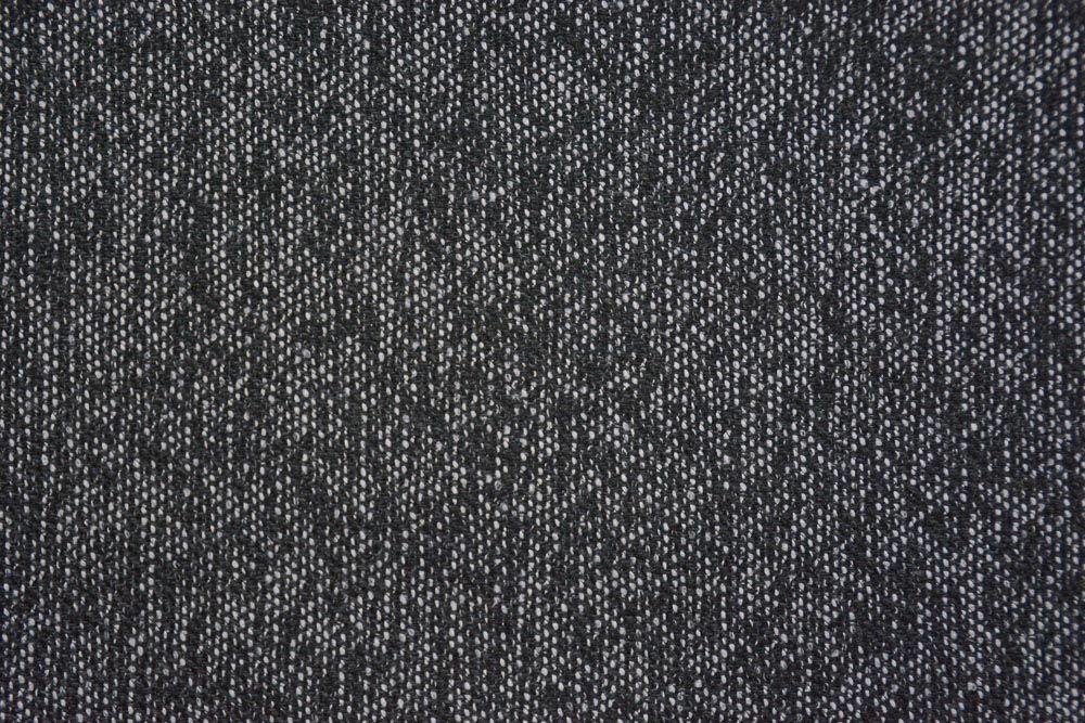 Black White Tweed Wool Fabric