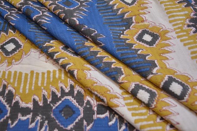 Designer Cotton Kantha Fabric By The Yard