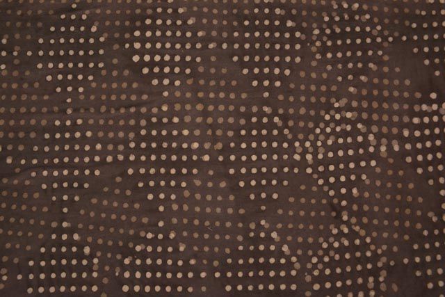 Kashish Grey Diamond Dot Block Printed Cotton Fabric