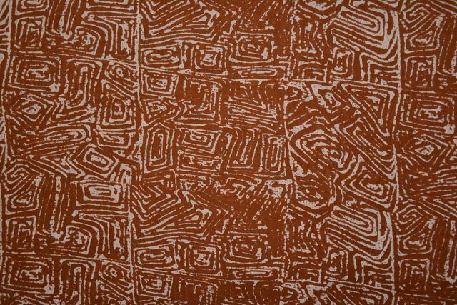 Brown Printed Indian Cotton Fabric