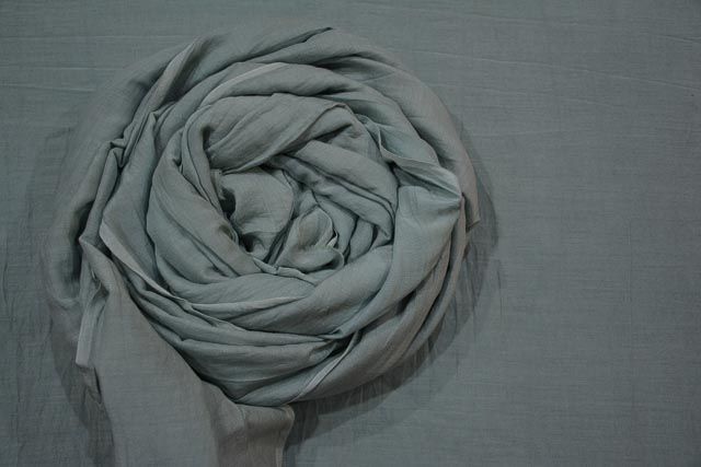 Griffin Grey Silk Cotton Fabric 