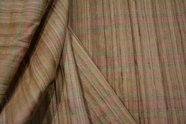 Light Brown Ghicha Tussar Handloom Silk