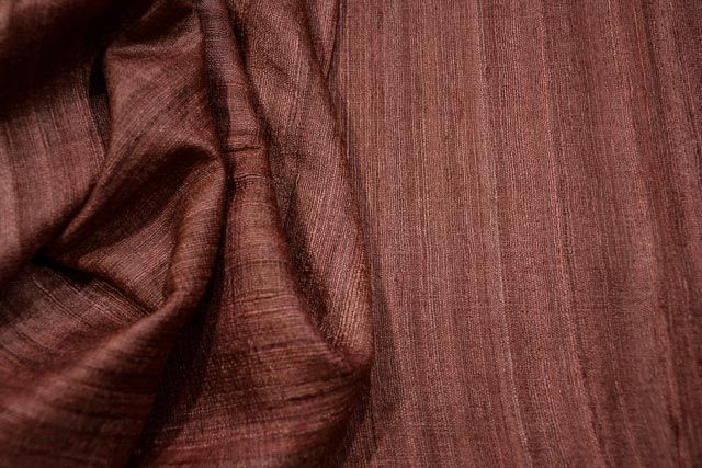 Copper Bronze Handloom Ghicha Tussar Silk
