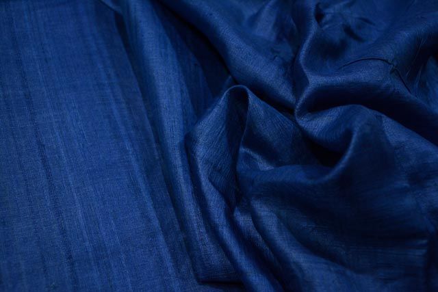 Mineral Blue Tussar By Tussar Handloom Silk