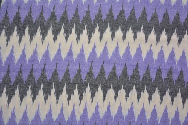 Tricolor Ikat Fabric By The Yard