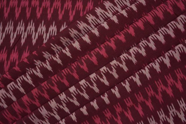 Shades Of Pink Ikat Fabric By The Yard