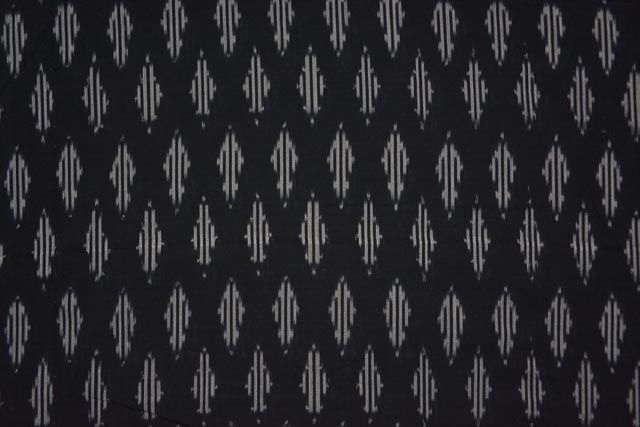 Black And White Fine Ikat Fabric By The Yard