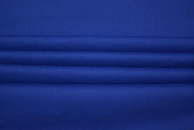 Strong Sea Blue Irish Linen Shirting Fabric 