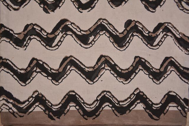 Classic Chevron Block Printed Cotton Fabric