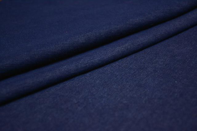Dark Denim Blue Cotton Trousers Fabric 