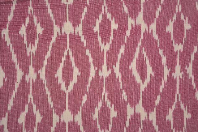 Fruit Dove Ikat Upholstery Cotton Fabric  Hf3802