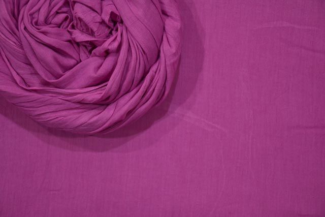 Phlox Pink Mulmul/voile Cotton Fabric