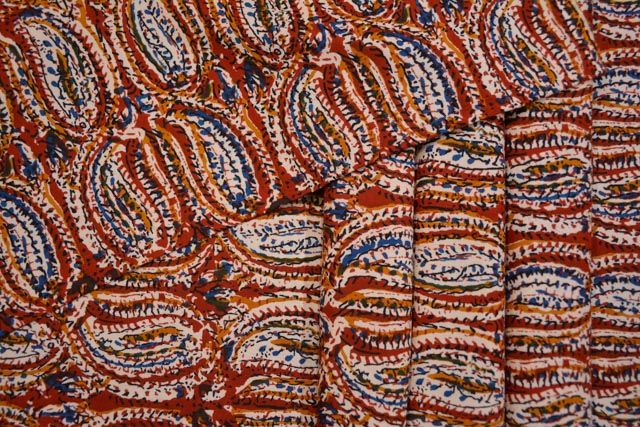 Paisley Print Multicolor Fine Rayon Fabric