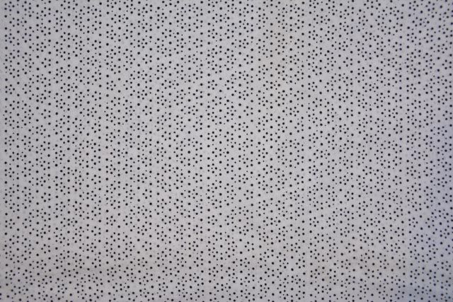 White Indian Cotton Dot Printed Fabric