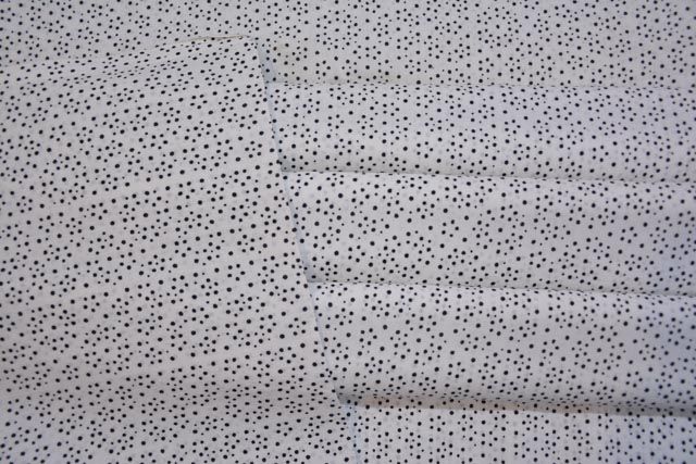 White Indian Cotton Dot Printed Fabric